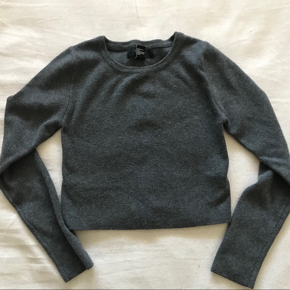 long sleeve crop top